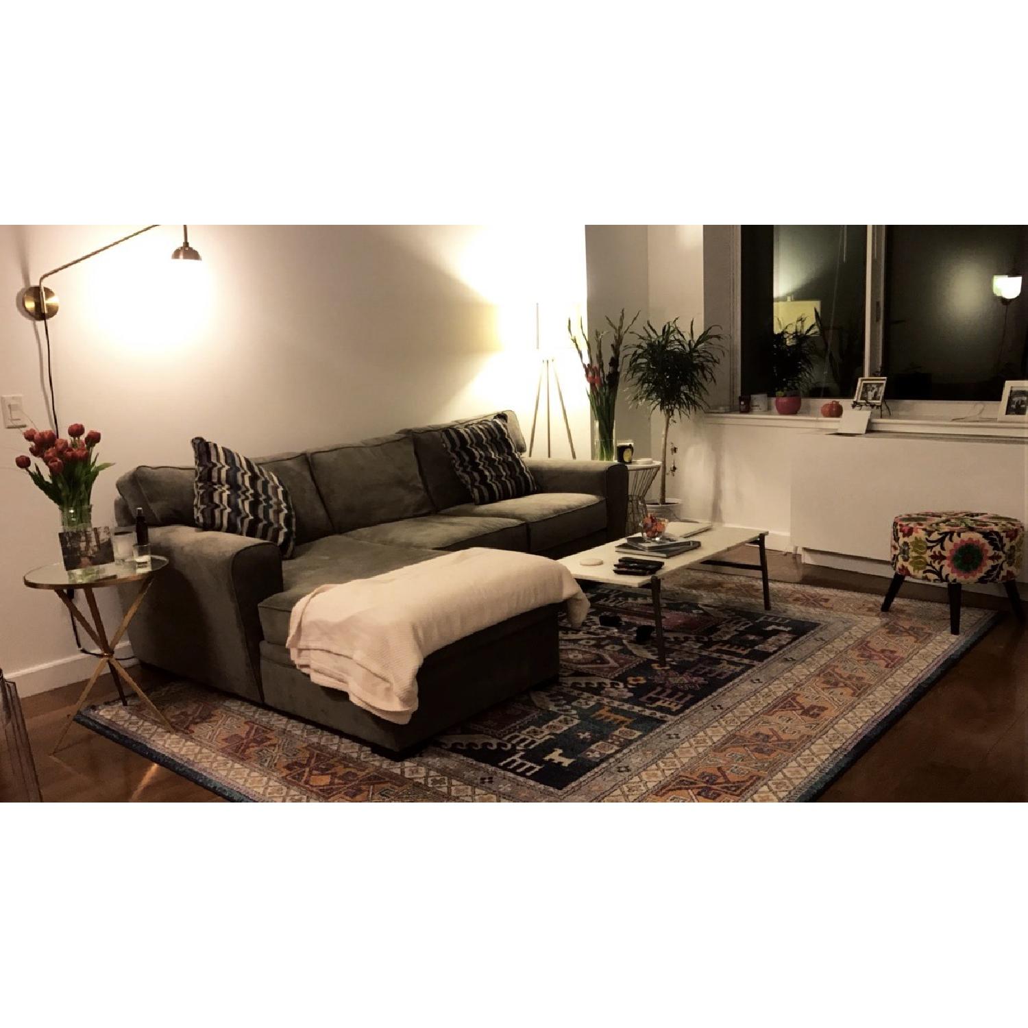 Raymour & Flanigan Artemis 2 Piece Sectional w/ LAF Chaise AptDeco