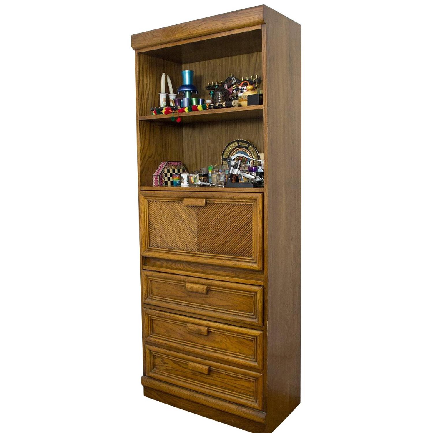 Vintage Bar w/ Drawers & Shelves - image-8