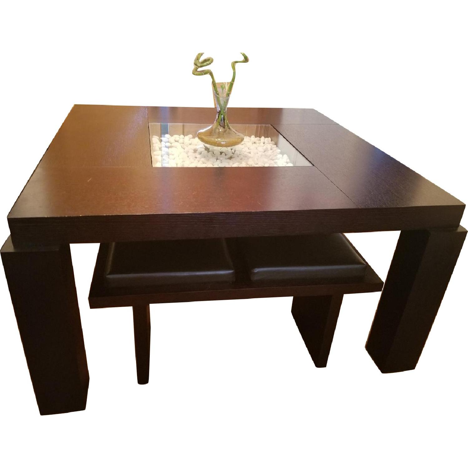 Raymour & Flanigan Cortland Place Dining Table w/ 2 Benches - image-0