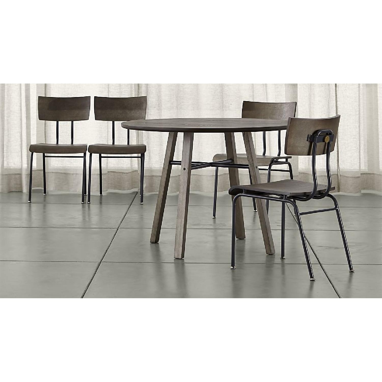 Crate & Barrel Scholar Dining Table w/ 4 Chairs - image-6