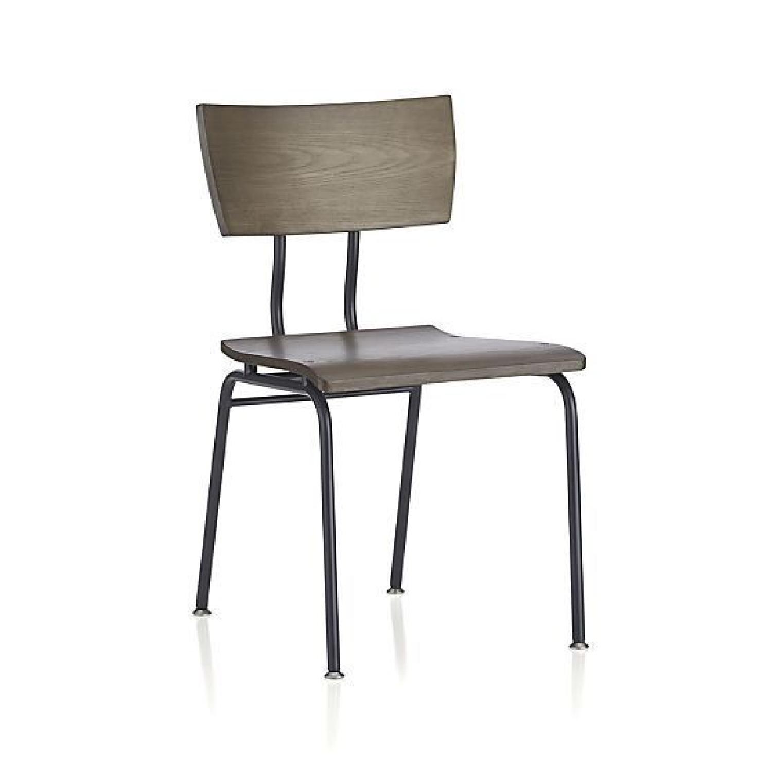 Crate & Barrel Scholar Dining Table w/ 4 Chairs - image-7