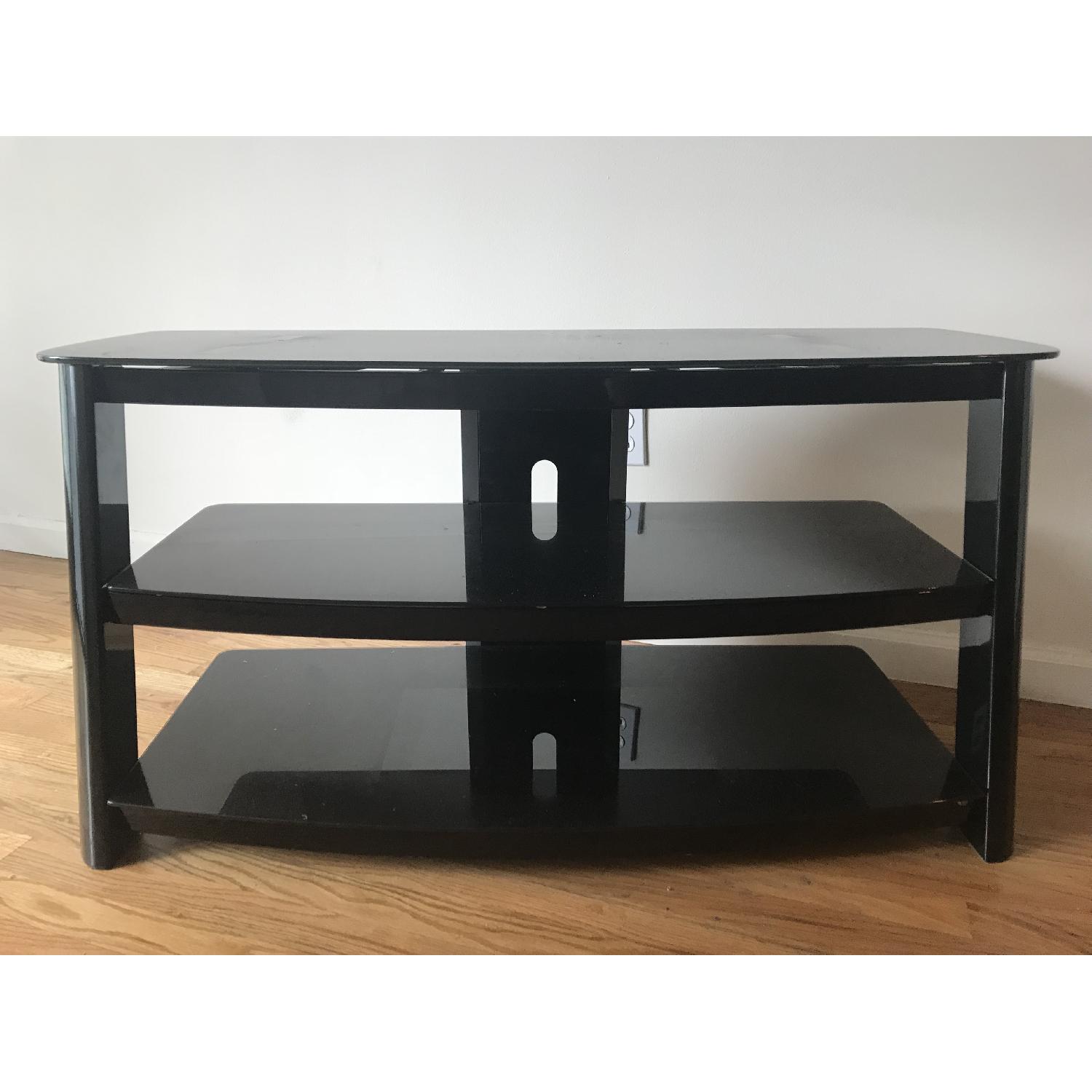Z-Line Designs Black Glass 2-Shelf Media Storage - image-2