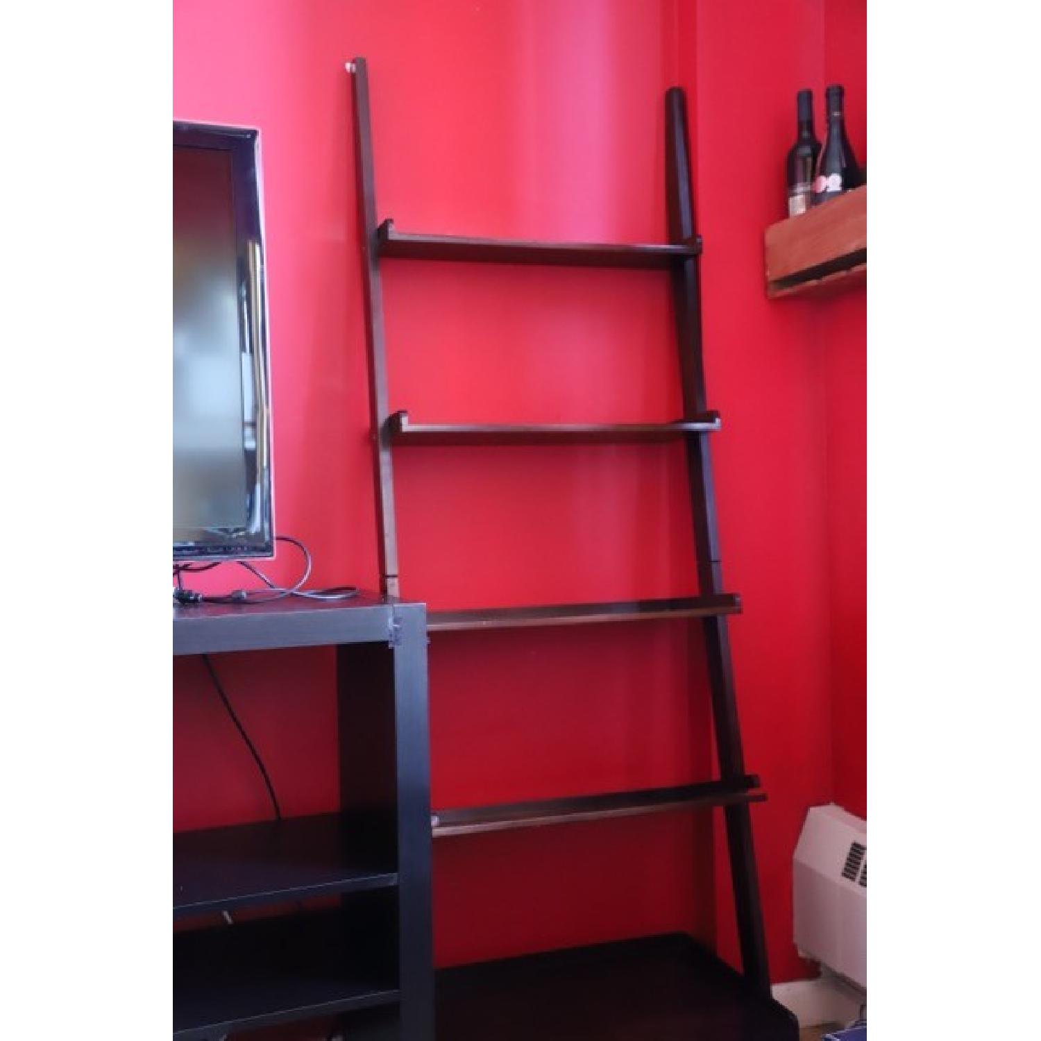 Wooden Leaning Wall Shelves - image-1