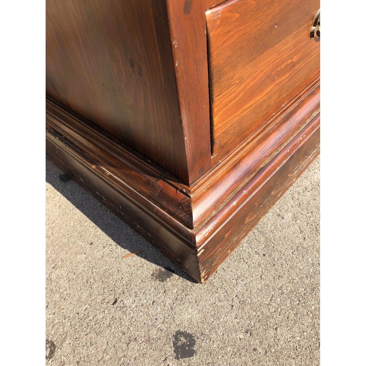 Ethan Allen Solid Wood Dresser w/ Mirrored Hutch - image-9