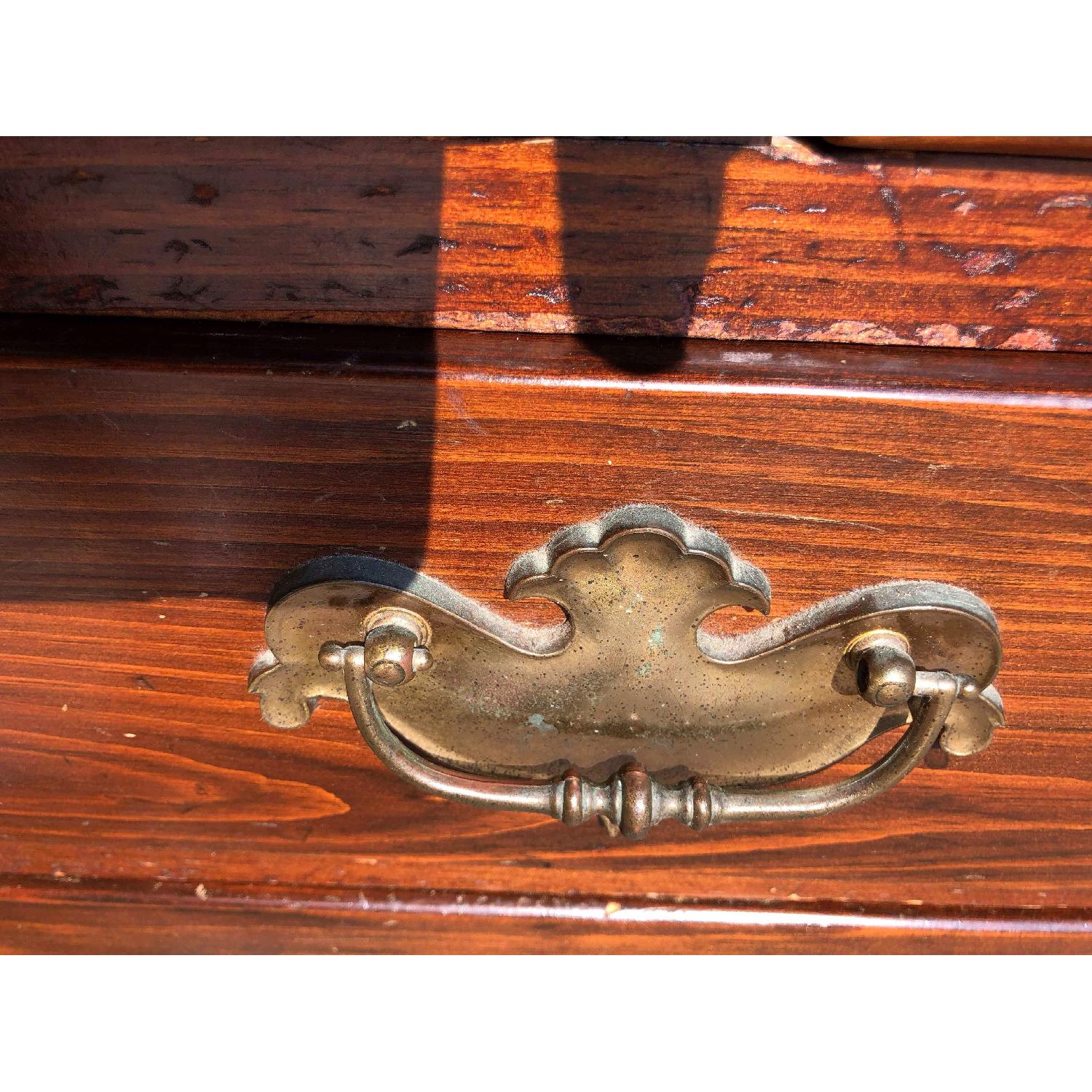 Ethan Allen Solid Wood Dresser w/ Mirrored Hutch - image-18