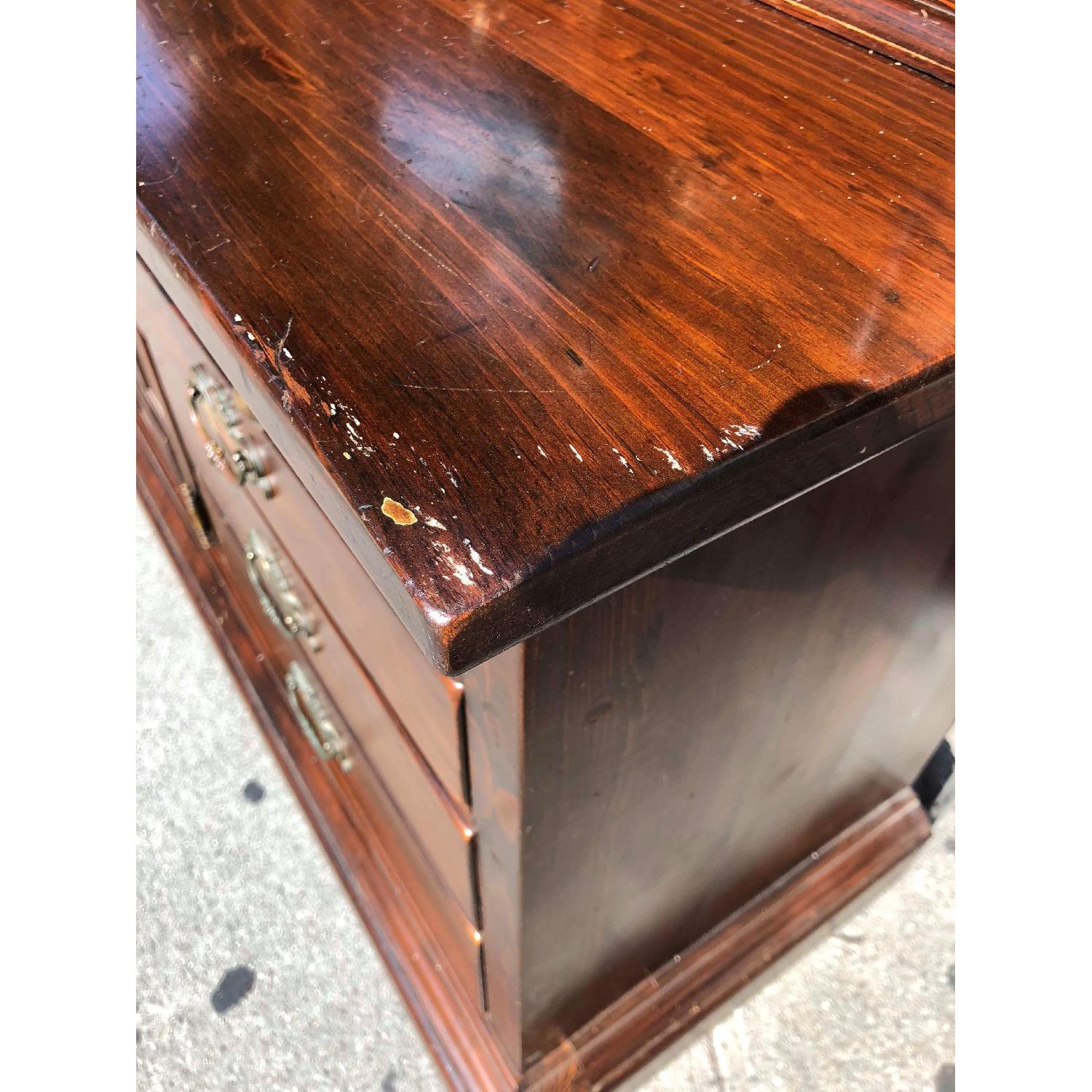 Ethan Allen Solid Wood Dresser w/ Mirrored Hutch - image-20