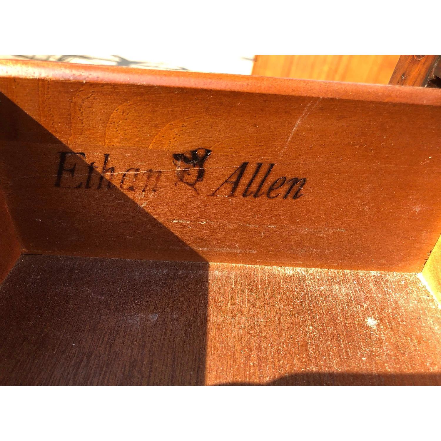 Ethan Allen Solid Wood Dresser w/ Mirrored Hutch - image-22