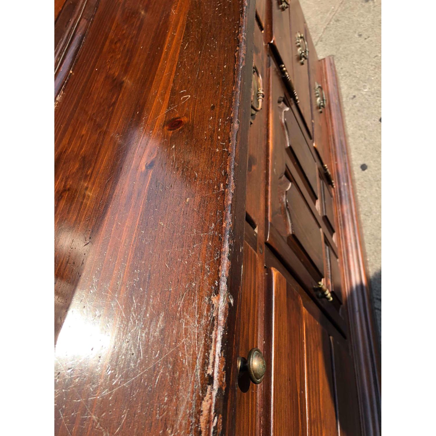 Ethan Allen Solid Wood Dresser w/ Mirrored Hutch - image-32