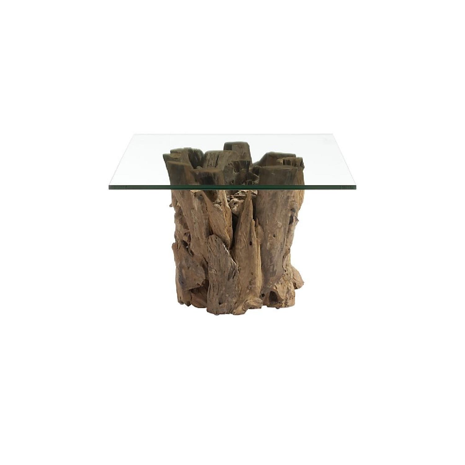 Crate & Barrel Driftwood Coffee Table - image-2
