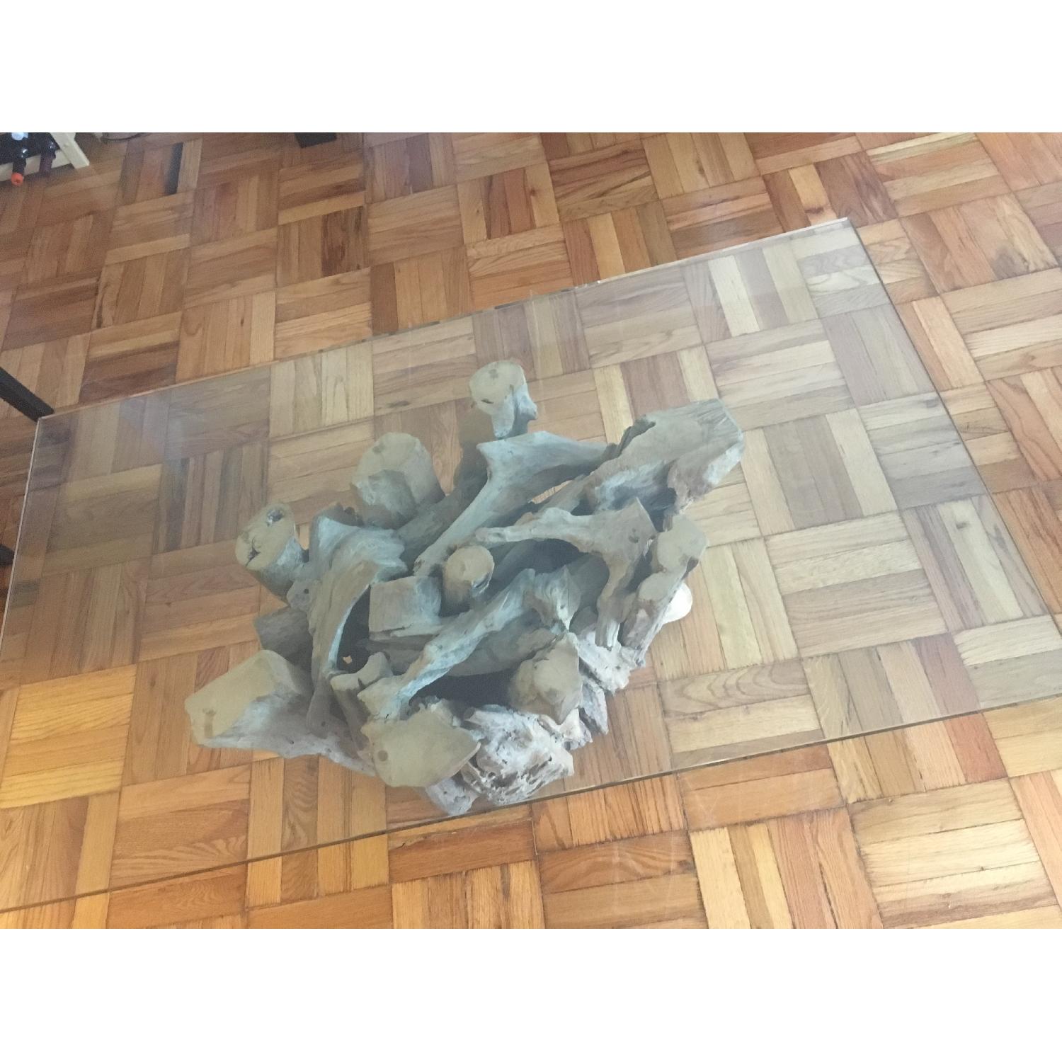 Crate & Barrel Driftwood Coffee Table - image-3
