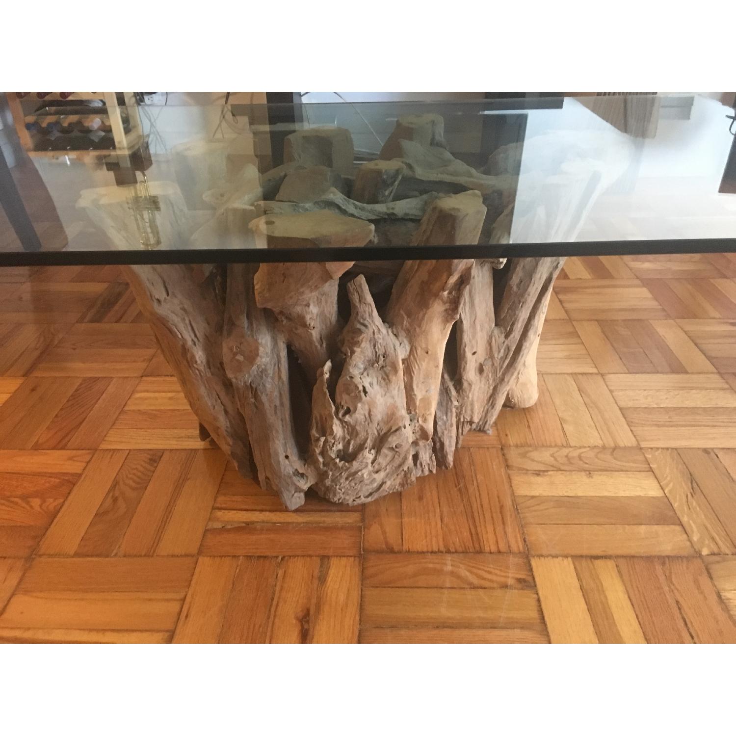 Crate & Barrel Driftwood Coffee Table - image-4