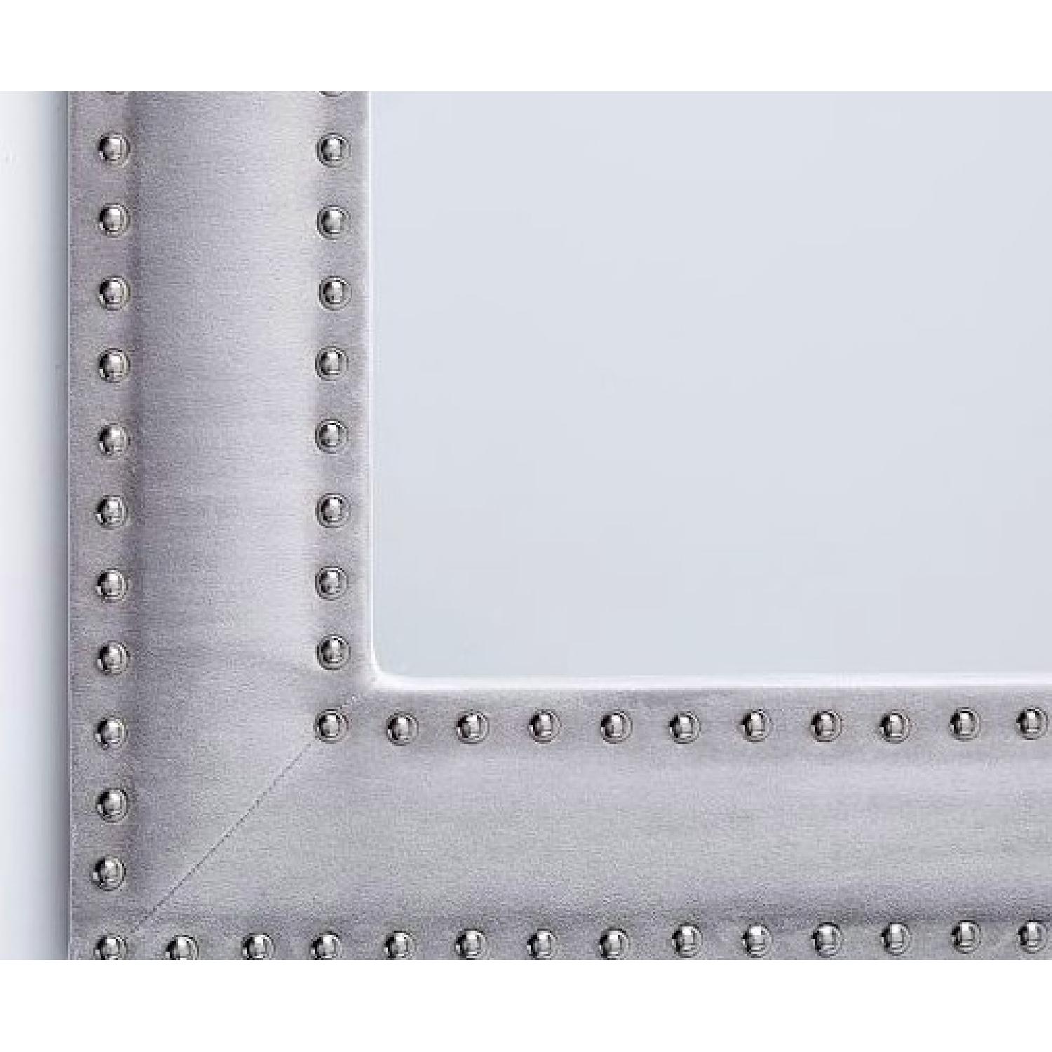 West Elm Floor Mirror in Dove Gray Velvet - image-3
