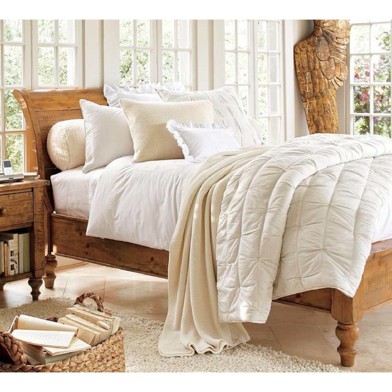 Pottery Barn Ashby Sleigh Queen Bed - image-2