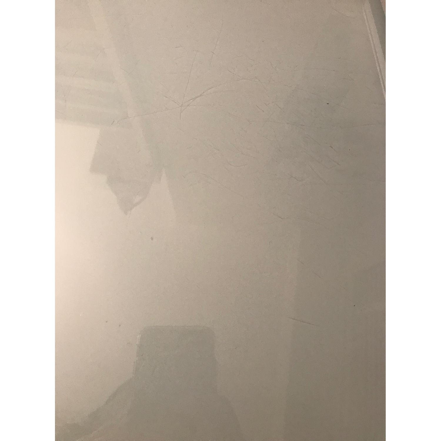 Crate & Barrel Glass Desk w/ Keyboard Tray - image-4