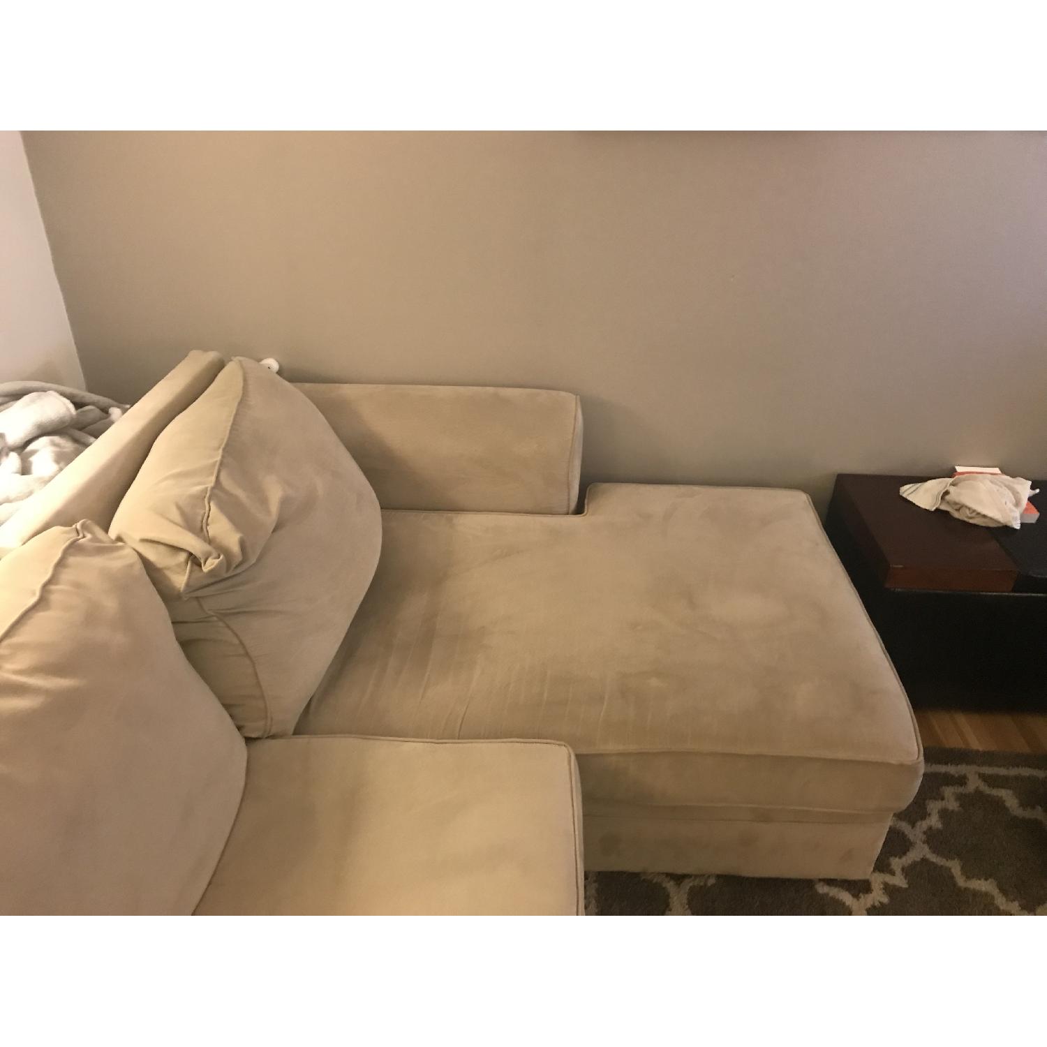 Bob's 3 Piece Faux Suede Sectional Sofa - image-4