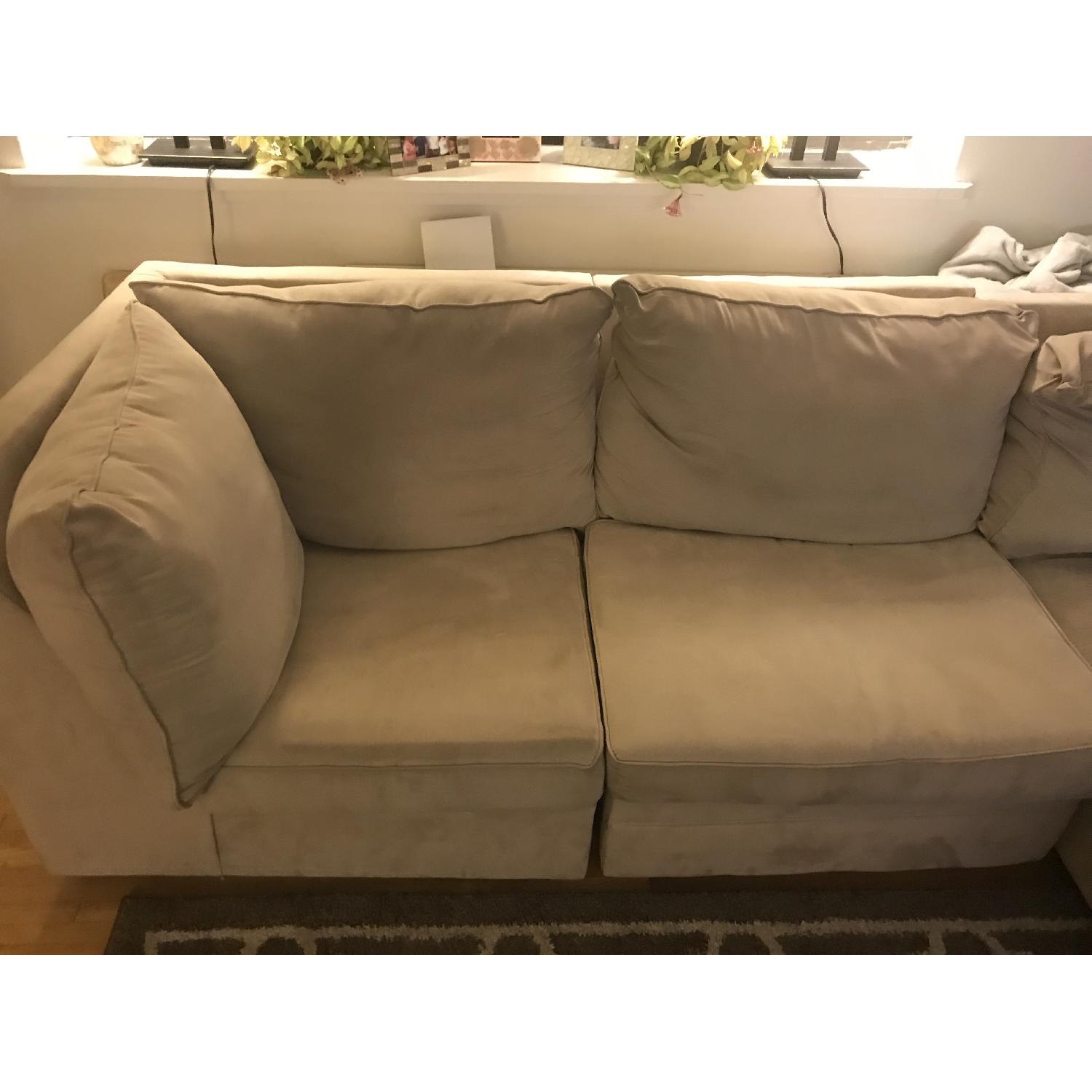 Bob's 3 Piece Faux Suede Sectional Sofa - image-5