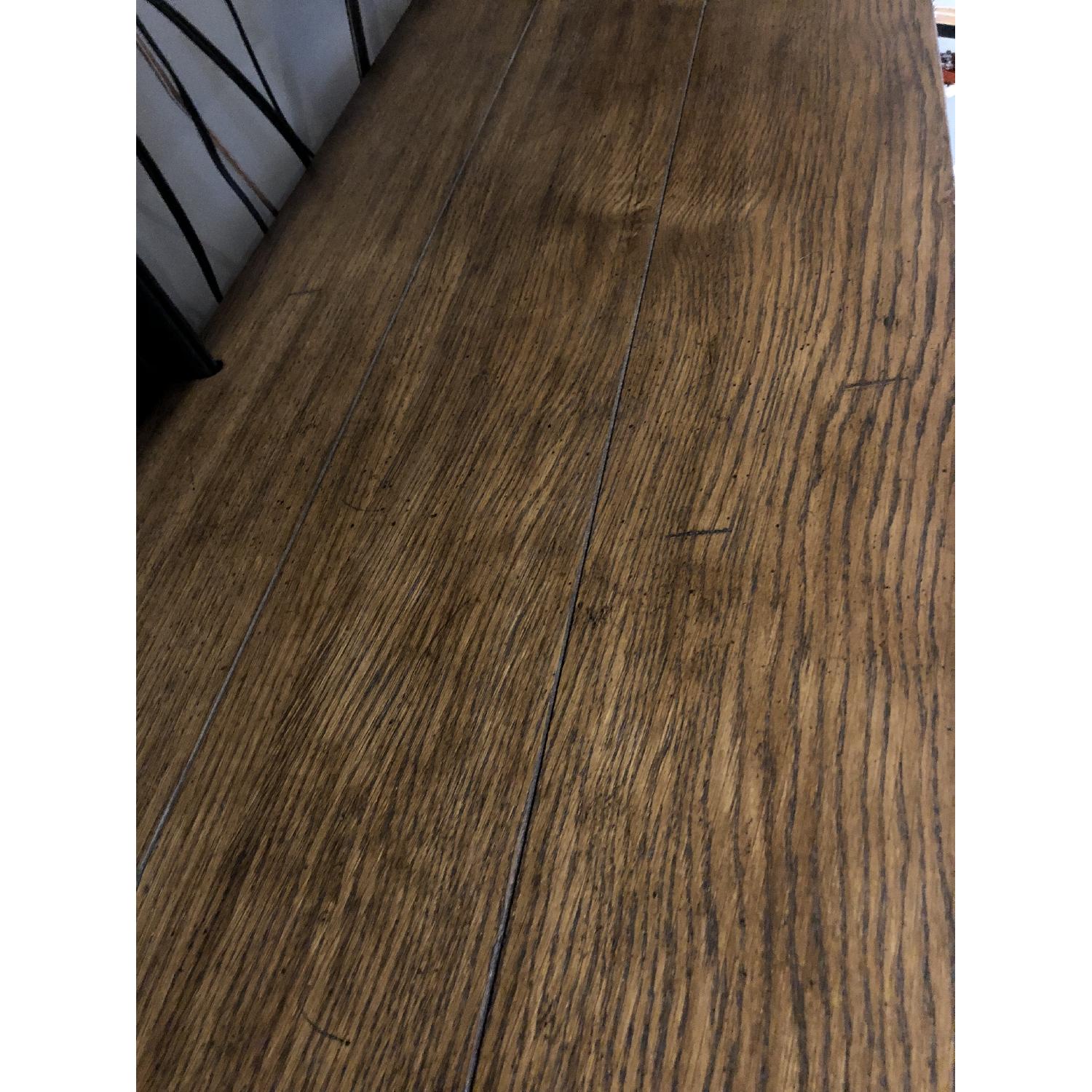 Restoration Hardware Oak & Iron Shelving - image-5