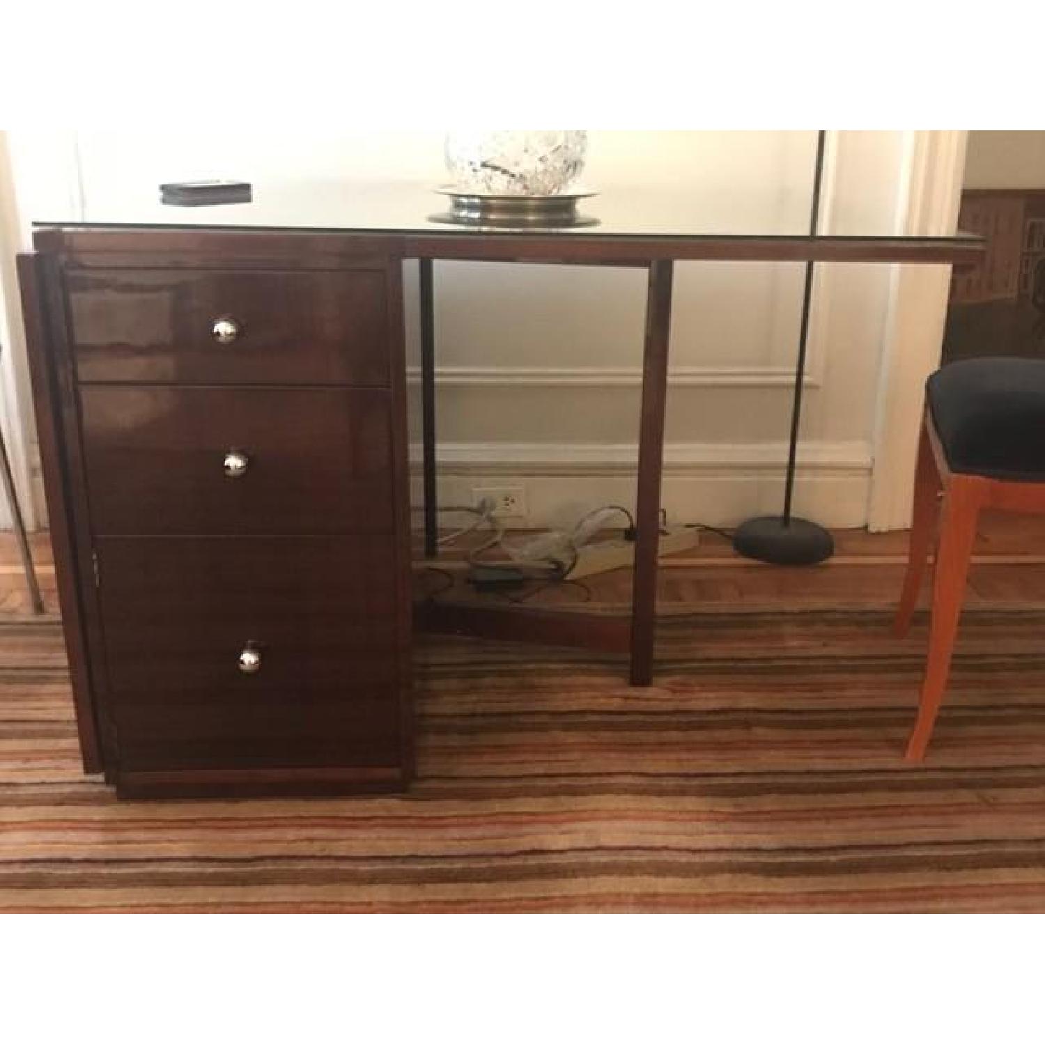 Art Deco Drop-Leaf Desk/Table - image-3