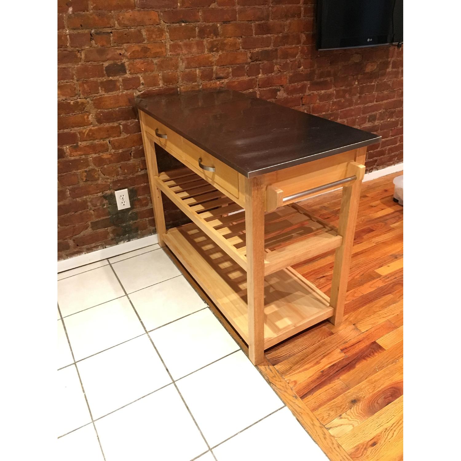 Three Posts Kitchen Island w/ Stainless Steel Countertop - image-2