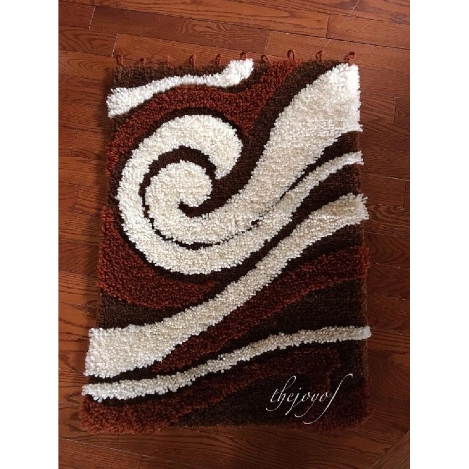 Vintage Mid Century Rya Rug - image-1