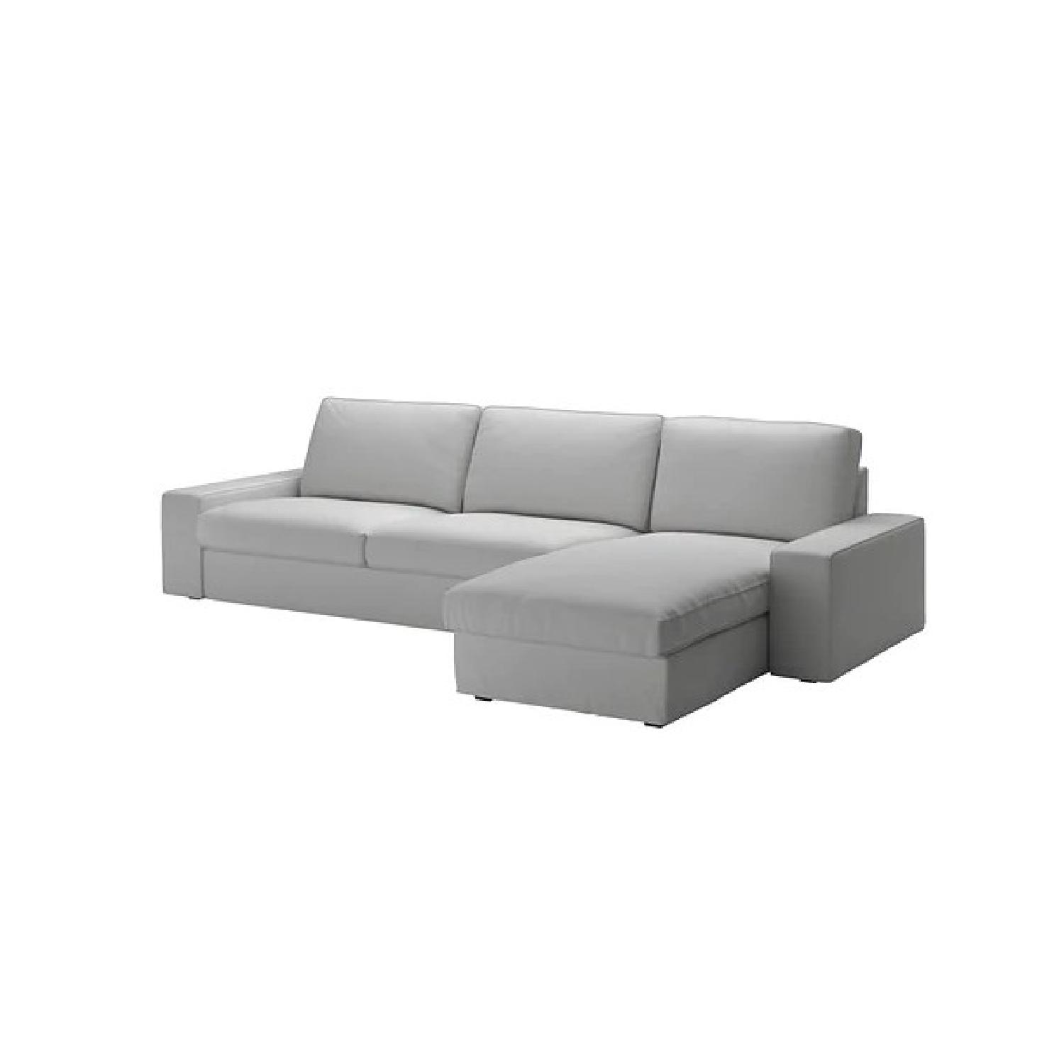 Ikea Kivik Sectional Sofa in Light Grey - image-0