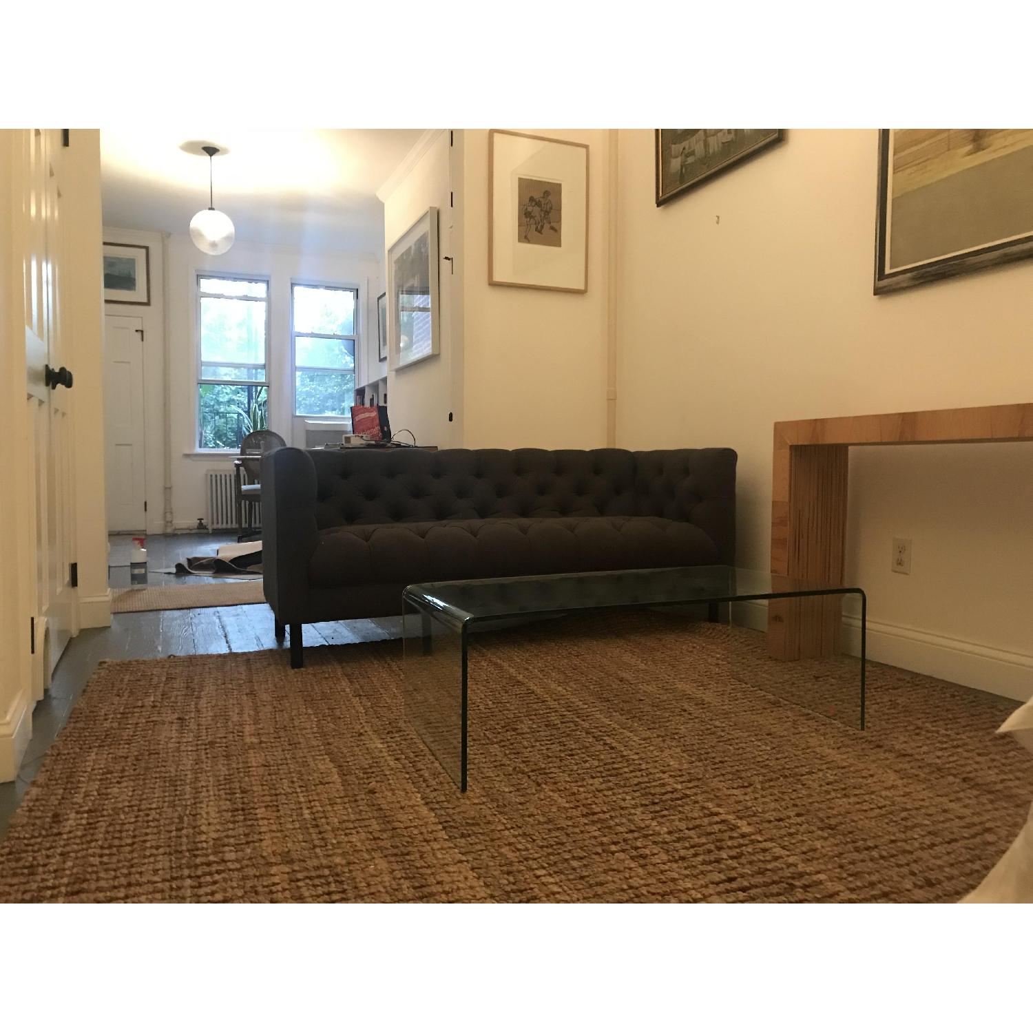 Christopher Knight Ramona Glass Coffee Table w/ Shelf AptDeco