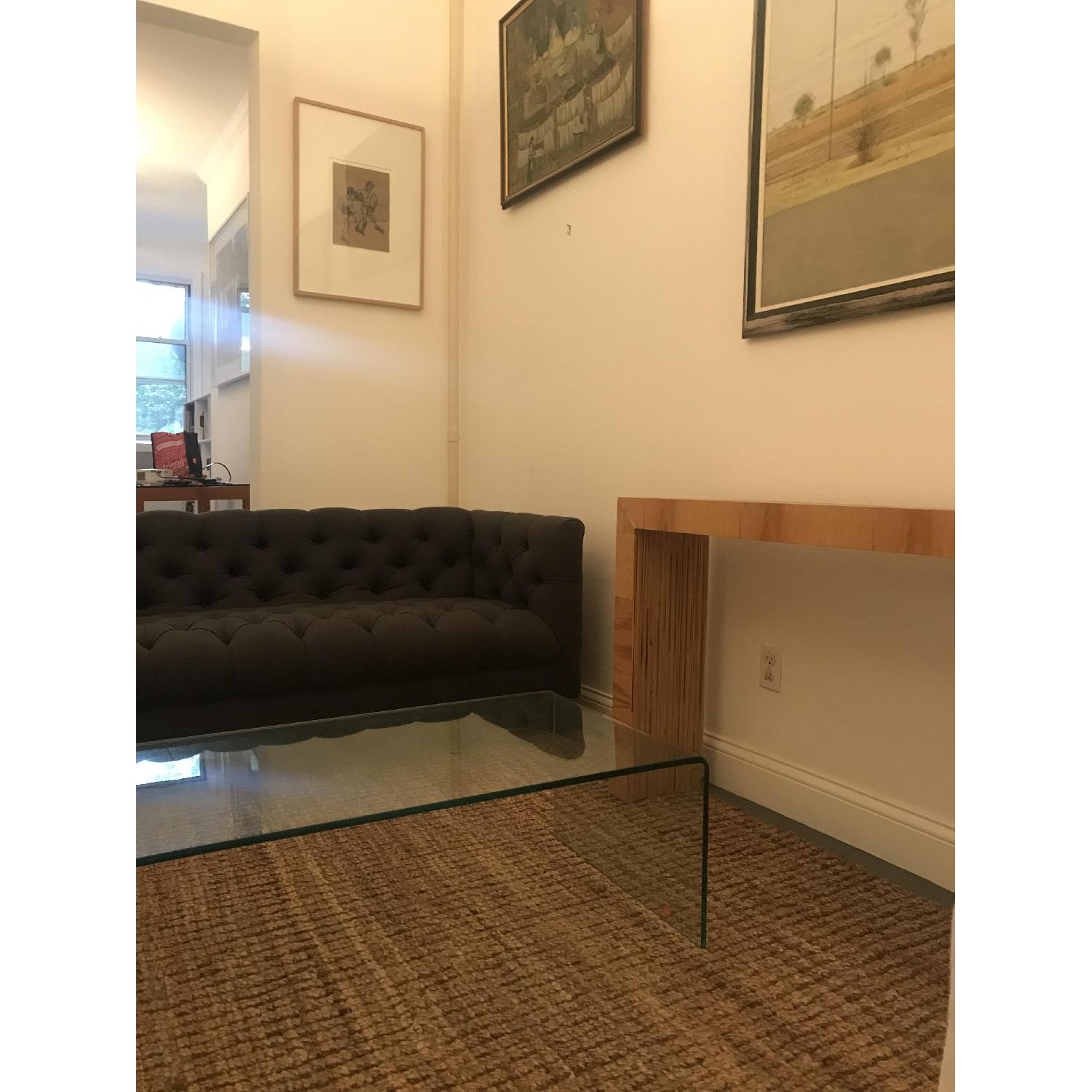 Christopher Knight Ramona Glass Coffee Table w/ Shelf AptDeco