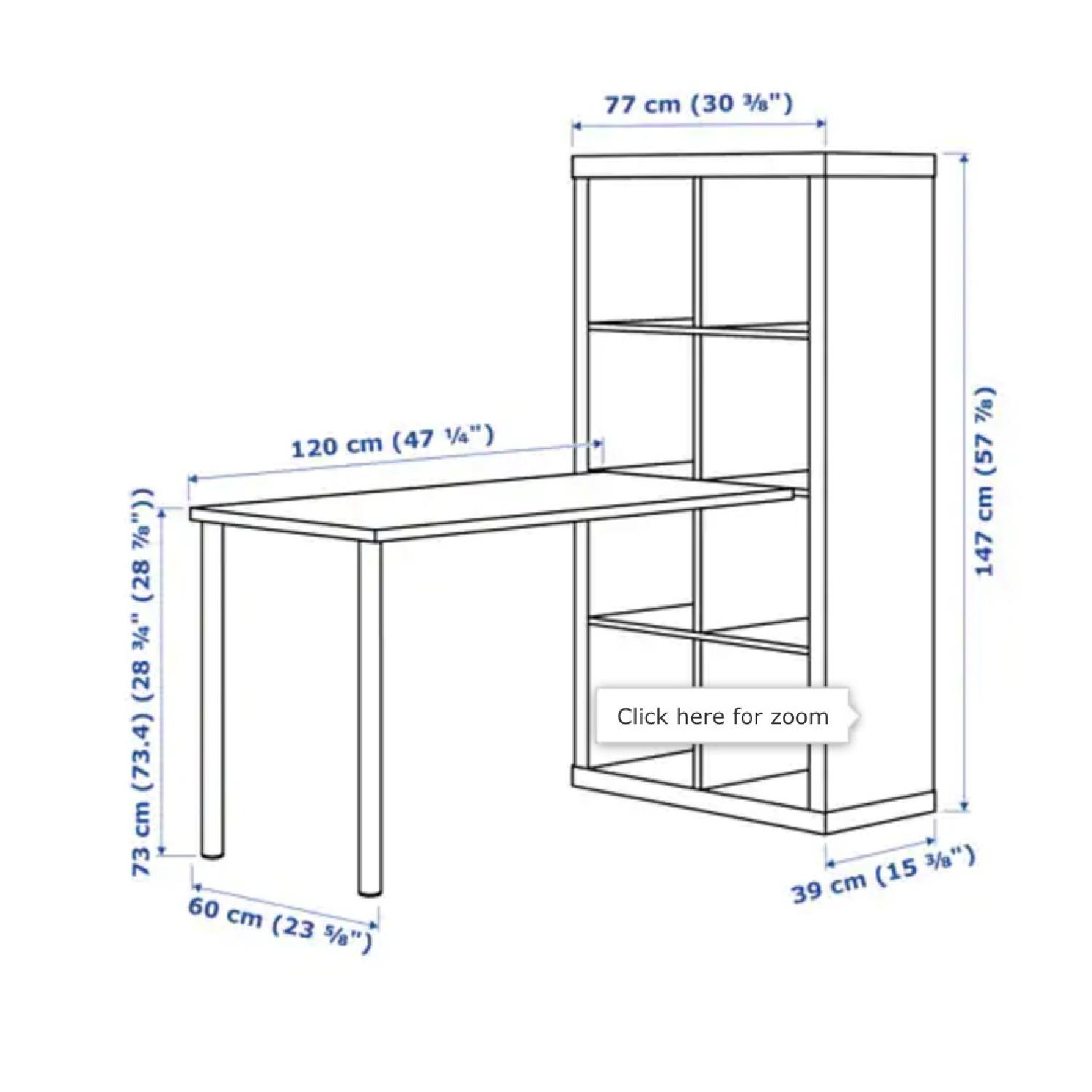 Ikea Kallax Desk w/ Storage - image-3