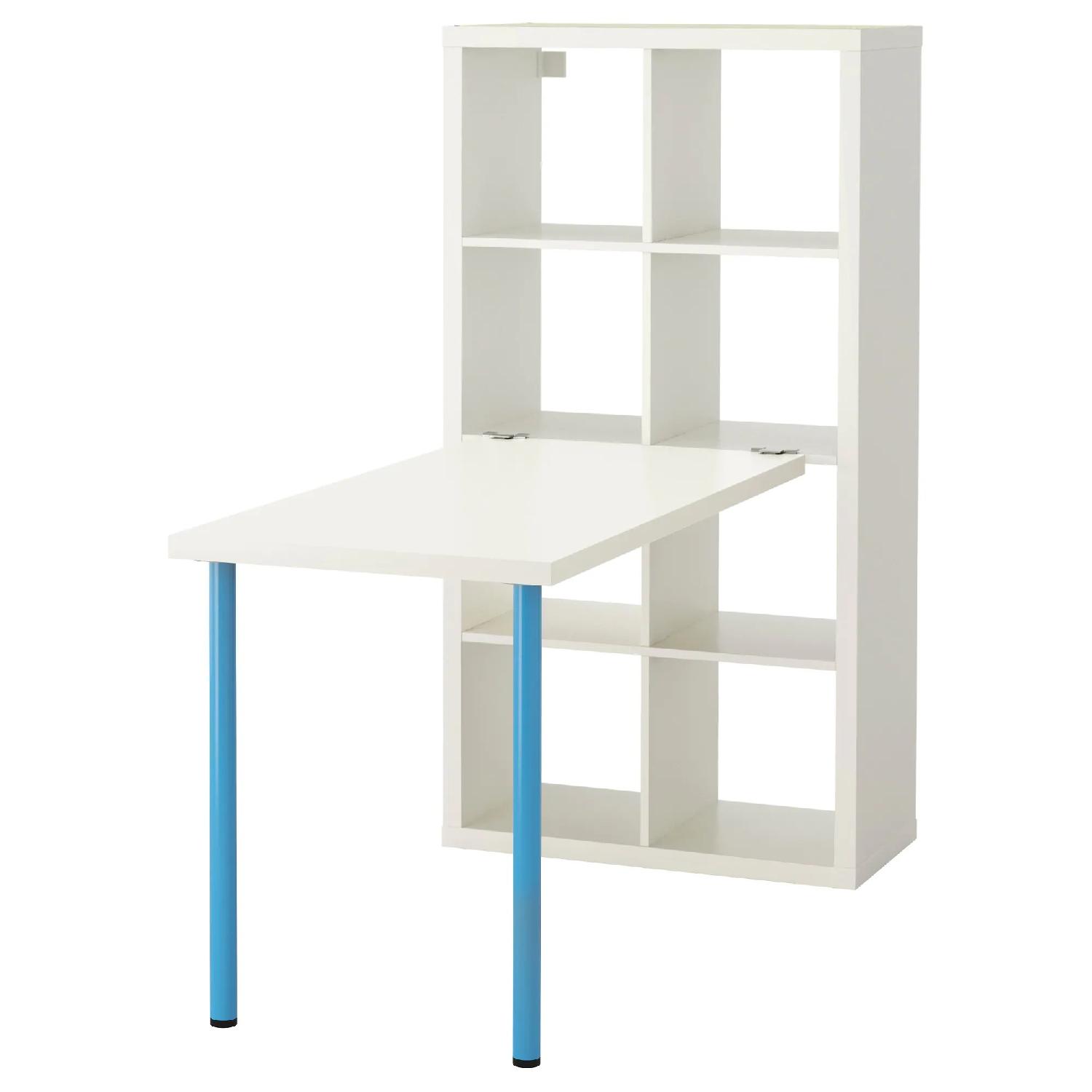 Ikea Kallax Desk w/ Storage - image-0