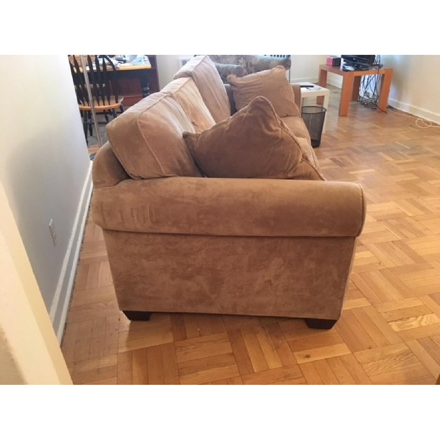 Macy's Microfiber Fold Out Sleeper Sofa - image-2