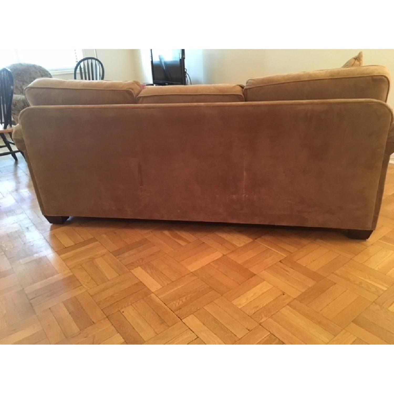 Macy's Microfiber Fold Out Sleeper Sofa - image-4