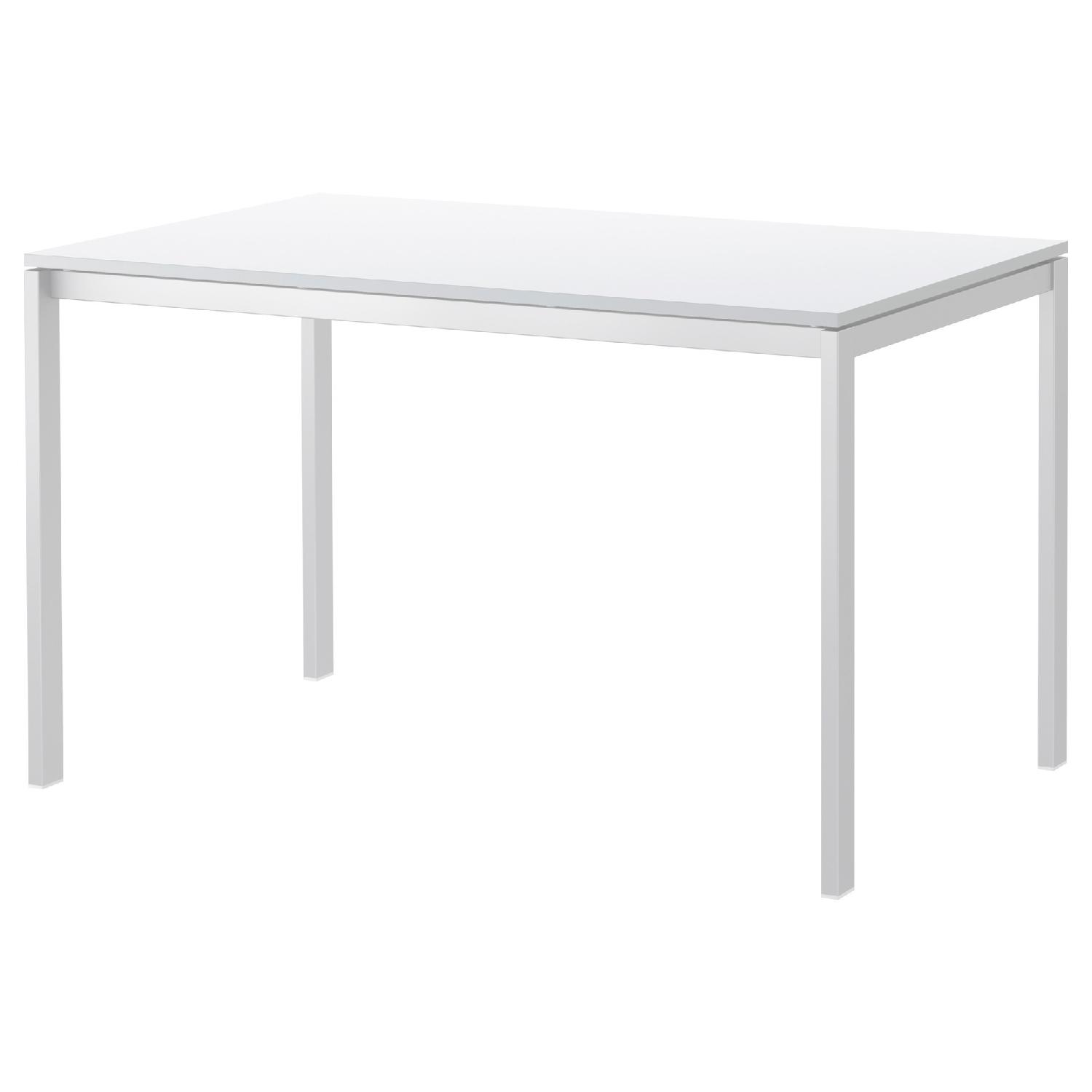 Ikea Melltorp White Dining Table - AptDeco