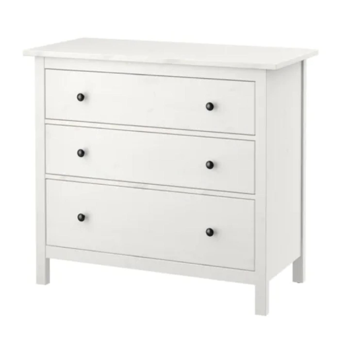 Ikea Hemnes 3 Drawer Chest in White - image-0