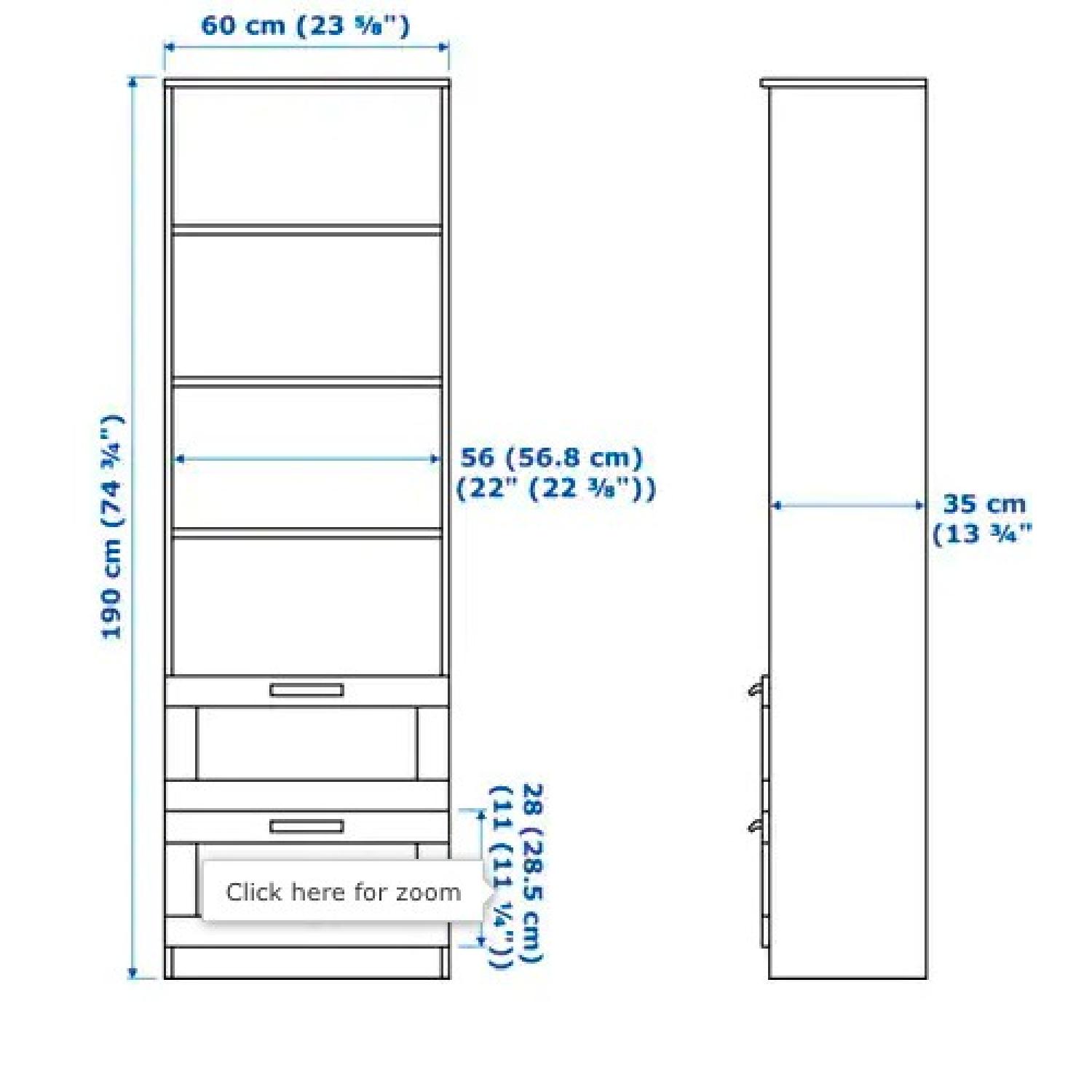 Ikea Brimnes Bookcase w/ Drawers - image-3