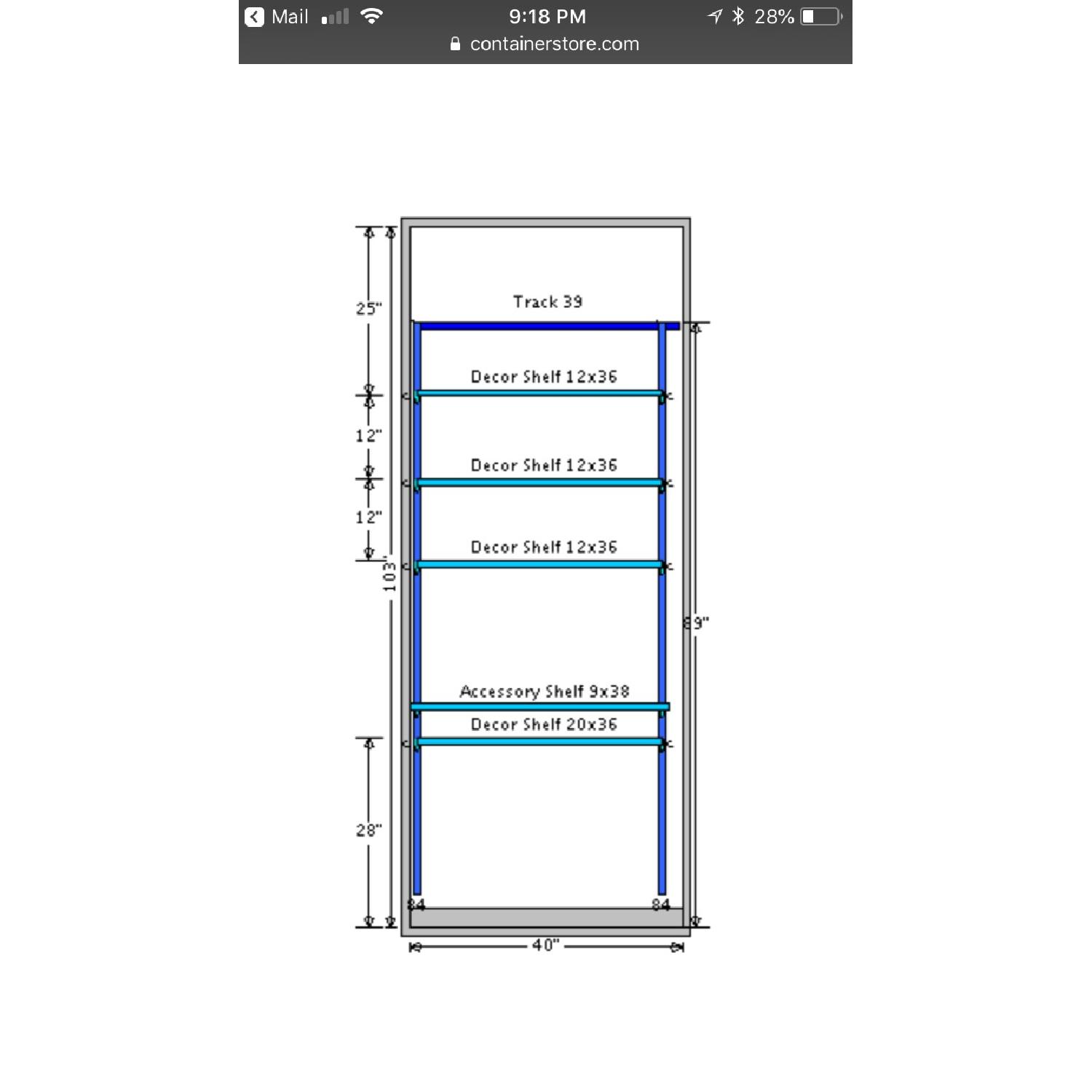 Elfa Wall System Desk - image-3