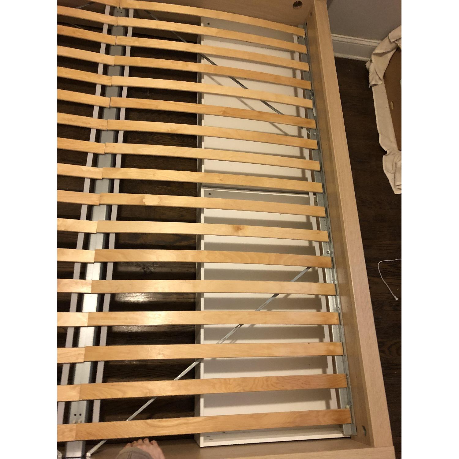 Ikea Malm King Size Bed Frame w/ 4 Drawers & Luroy - image-2