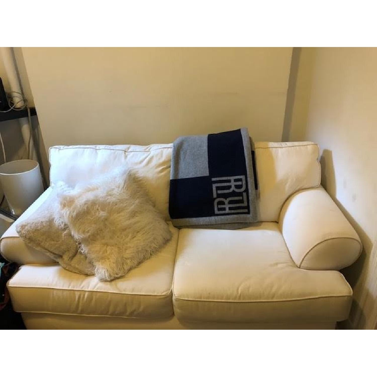 Birch Lane Wright White/Natural Loveseat - image-1