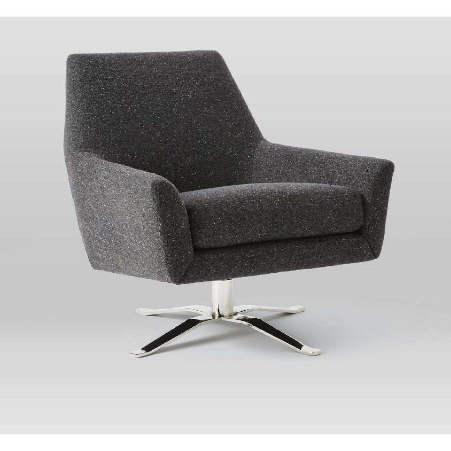 West Elm Lucas Swivel Base Chair - image-1