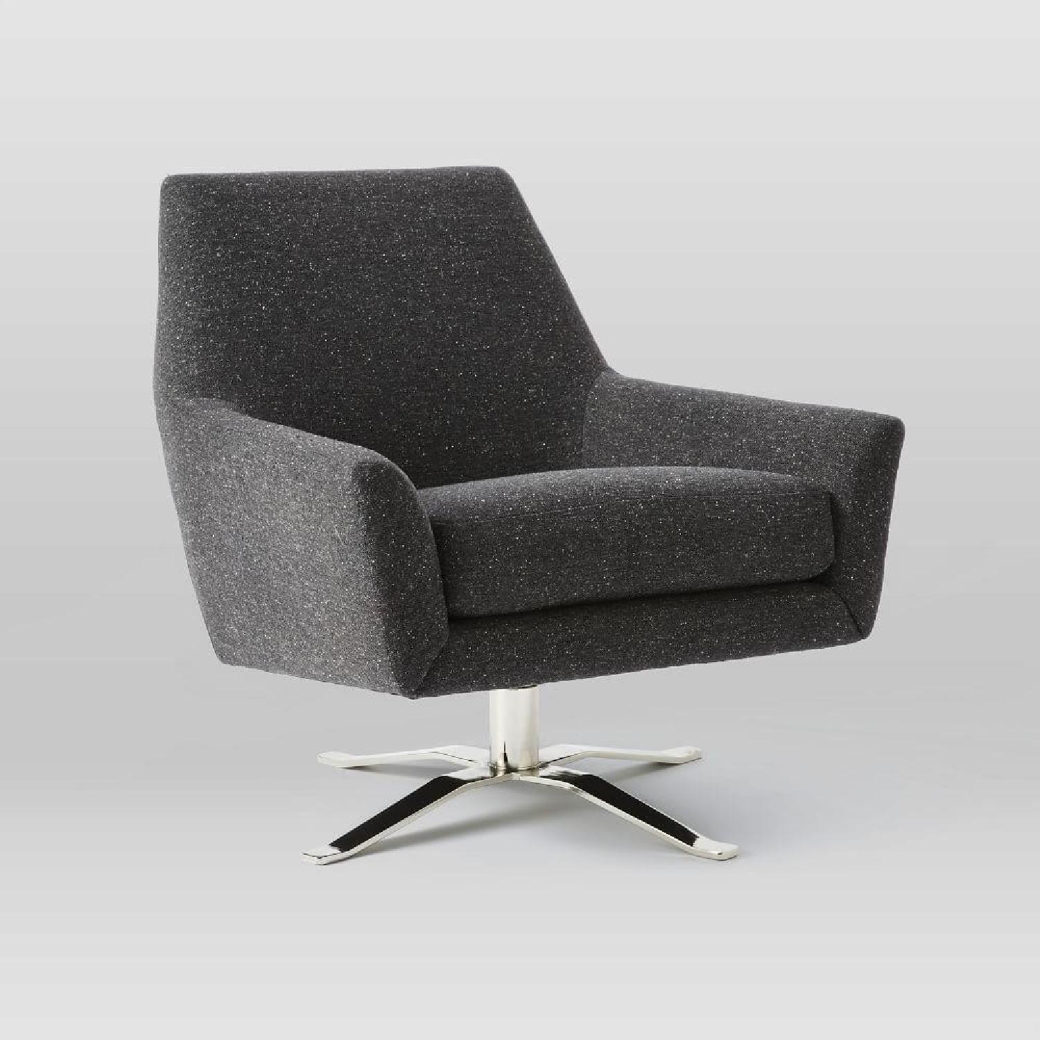 West Elm Lucas Swivel Base Chair - image-3