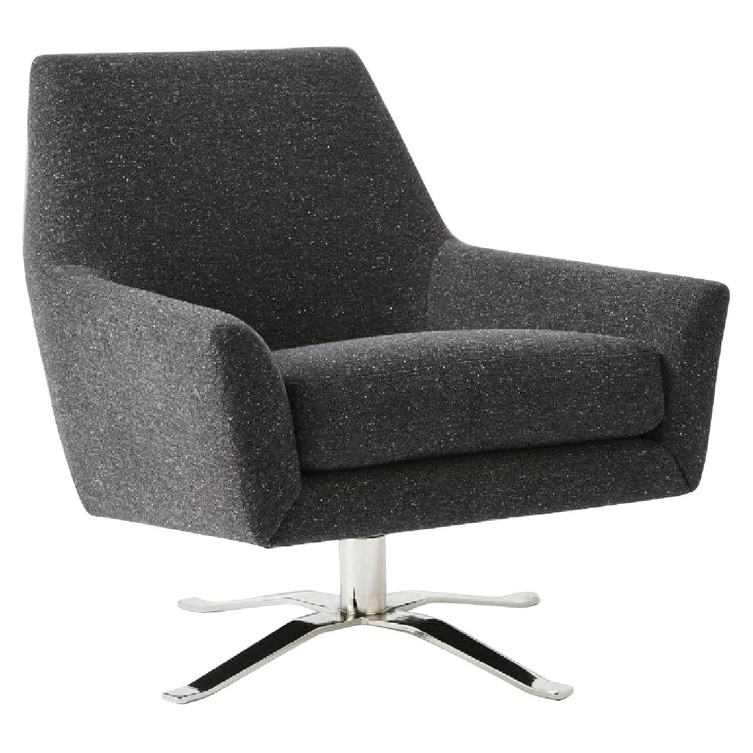West Elm Lucas Swivel Base Chair - image-0