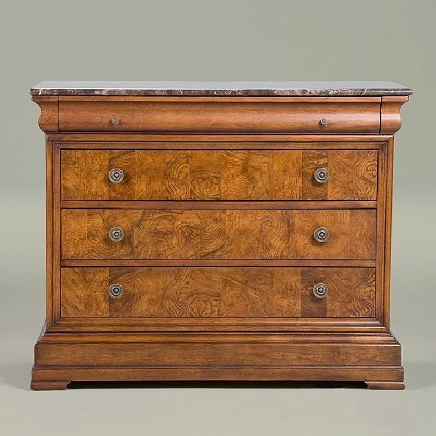 Ethan Allen Marble Top Chest Of Drawers - image-1