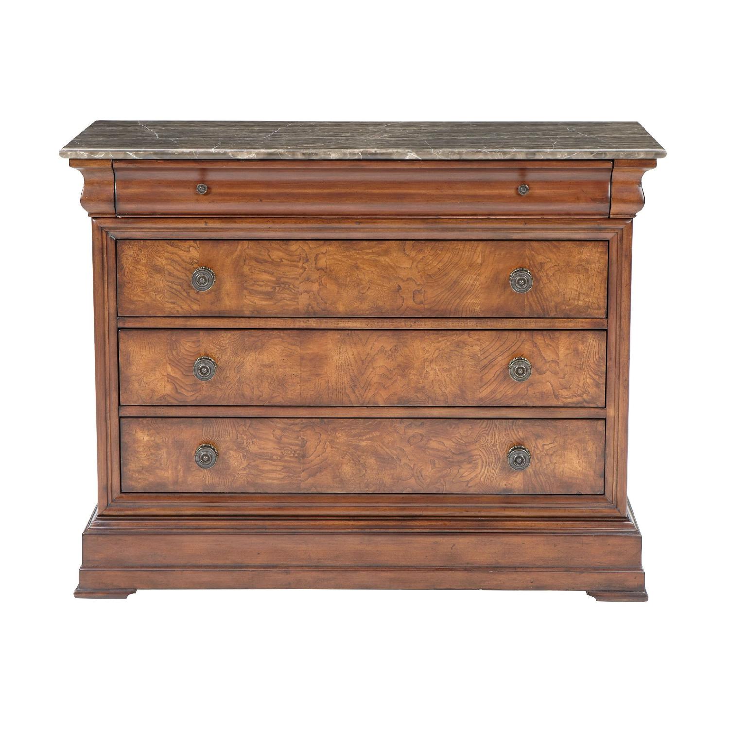 Ethan Allen Marble Top Chest Of Drawers - image-0