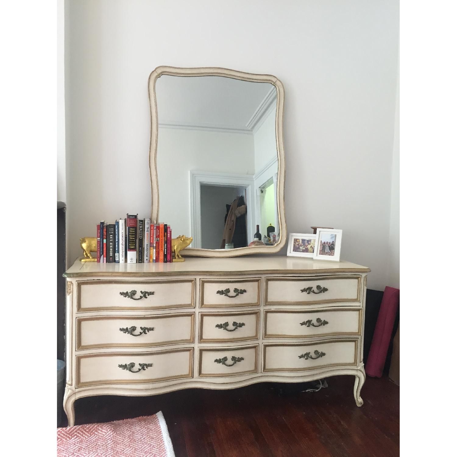 Curved Antique Dresser - image-1