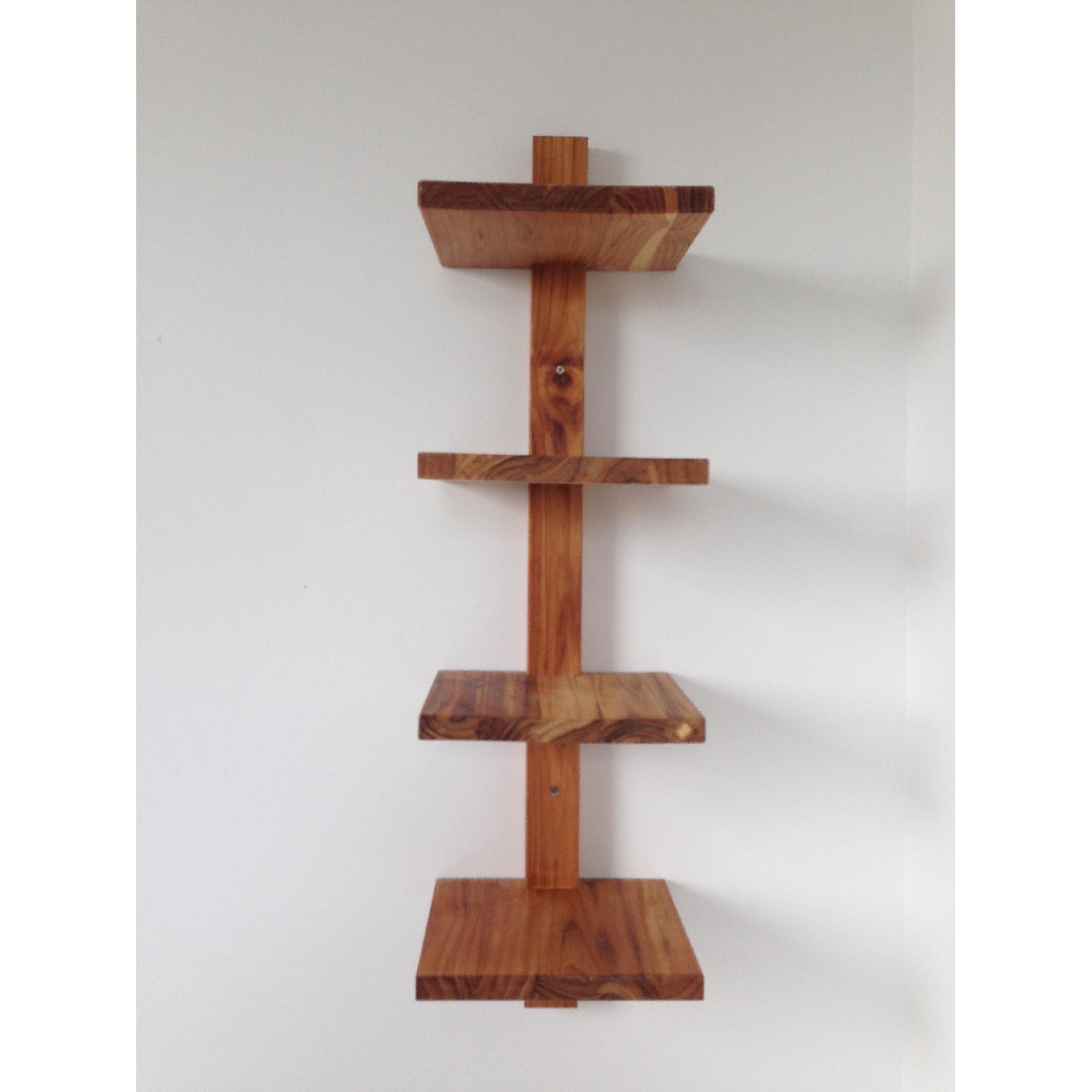 Dot & Bo Teak Column Wall Shelf - image-1
