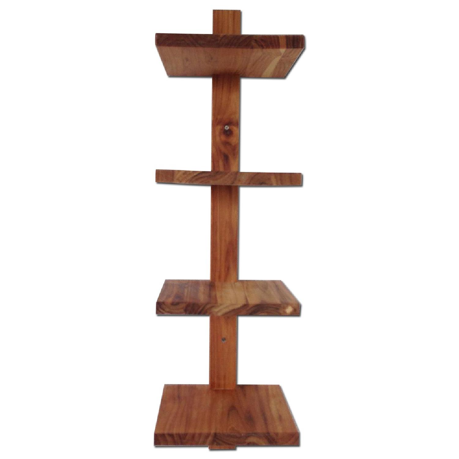 Dot & Bo Teak Column Wall Shelf - image-0