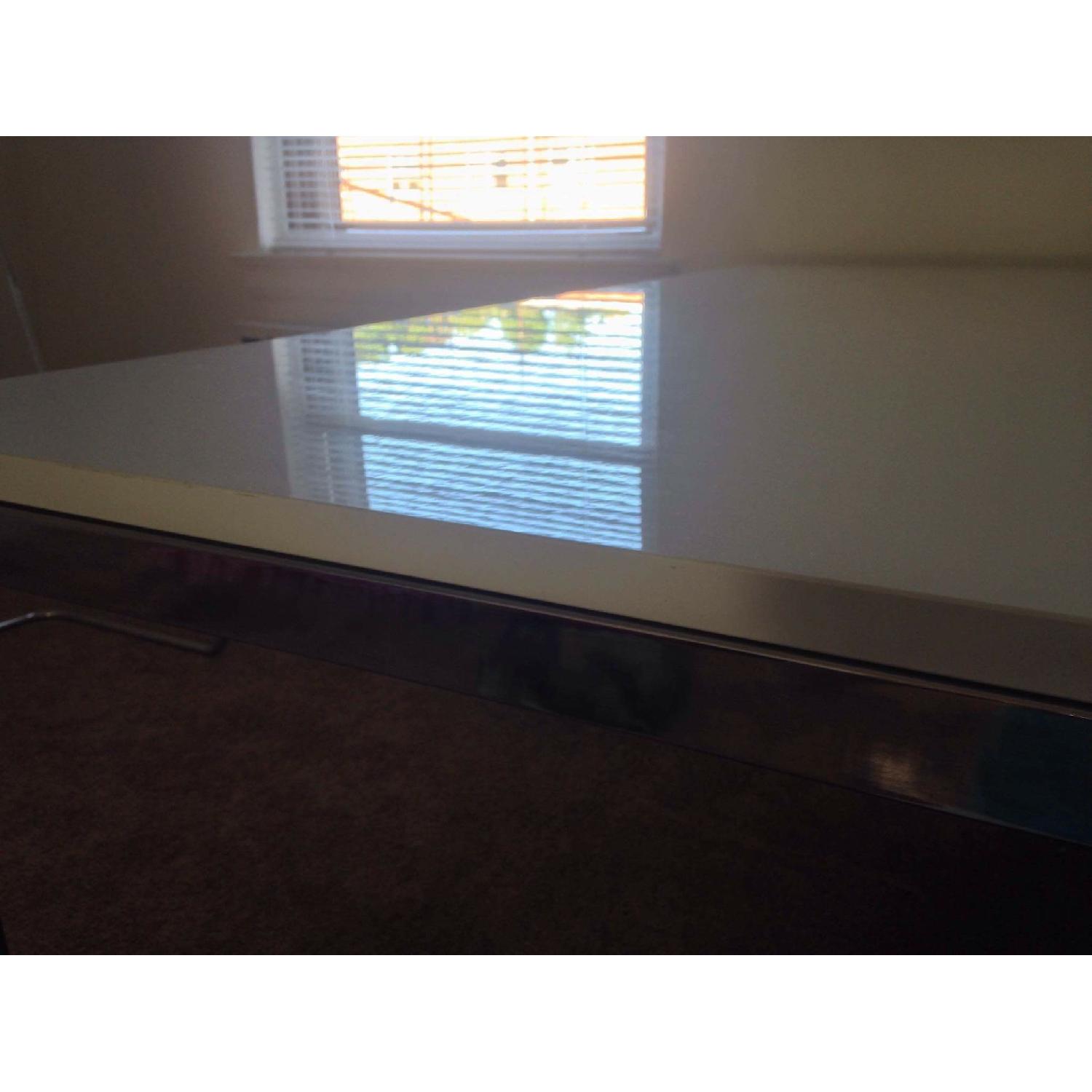 Ikea Torsby High Gloss White Dining Table - image-3