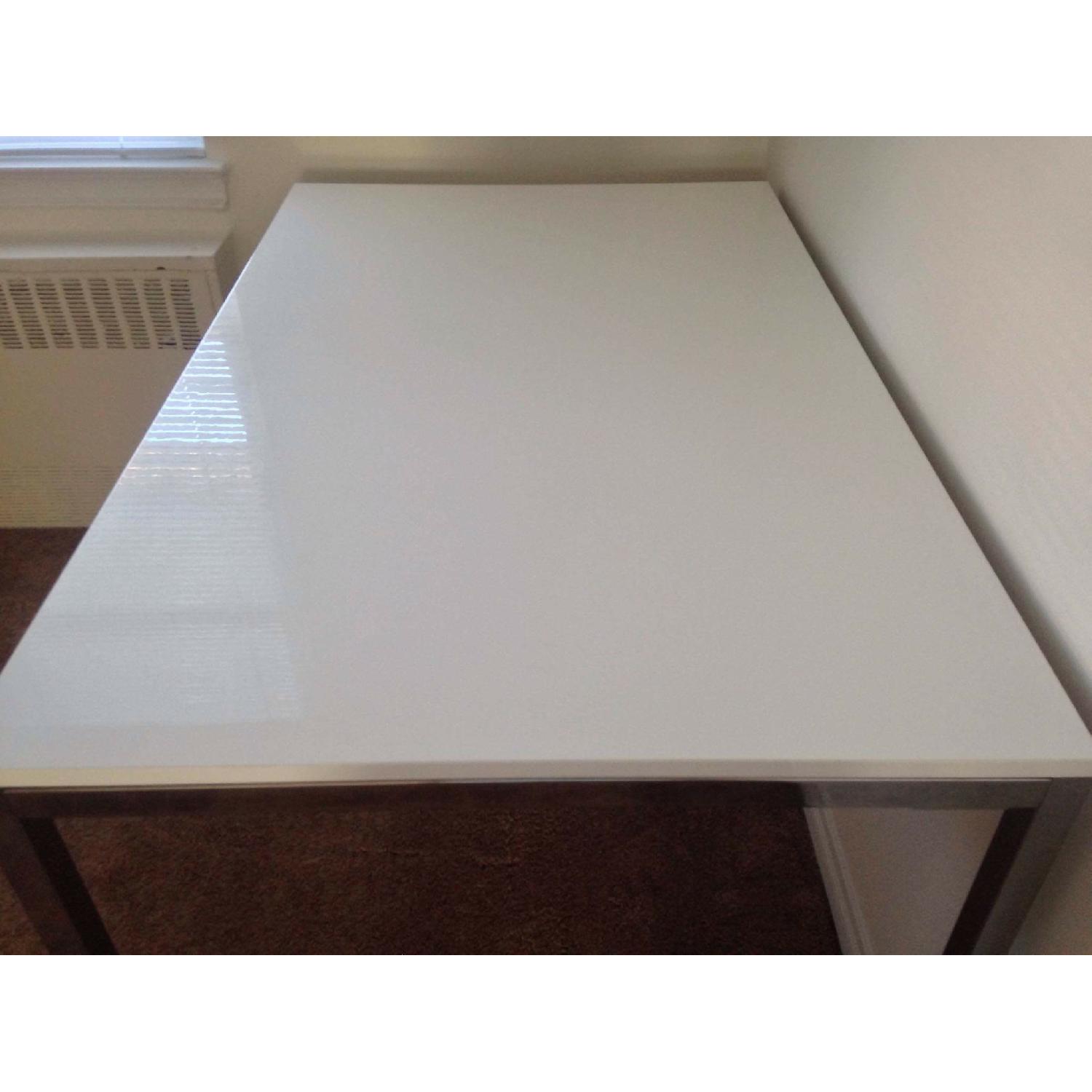 Ikea Torsby High Gloss White Dining Table - image-4