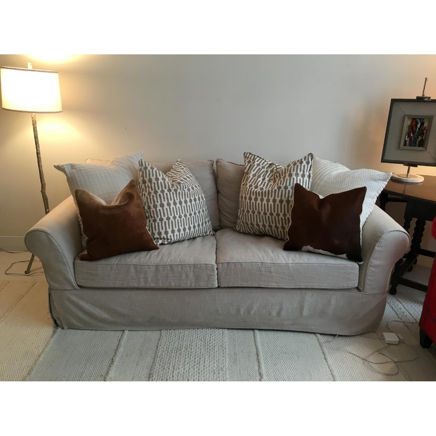 Pottery Barn Pearce Slipcovered Sofa - image-1