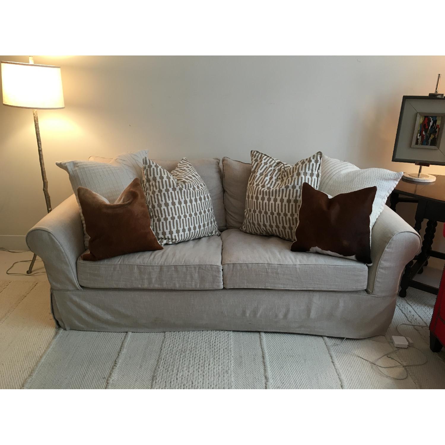 Pottery Barn Pearce Slipcovered Sofa - image-4