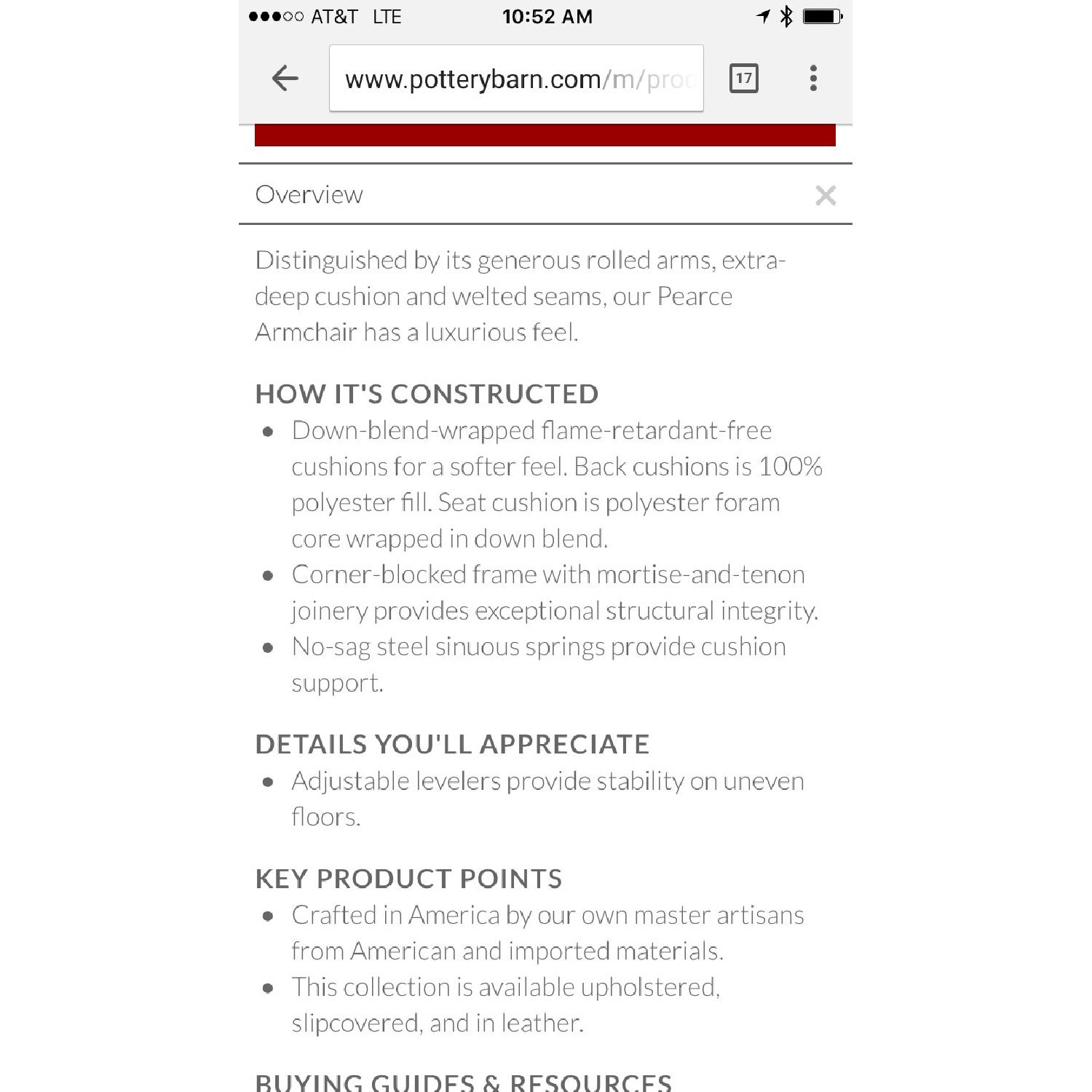 Pottery Barn Pearce Slipcovered Sofa - image-8